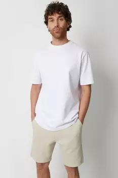 Текстурированные спортивные шорты из хлопковой смеси Threadbare, экрю