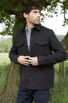 Текстурированные трикотажные жакеты с длинными рукавами Threadbare, черный