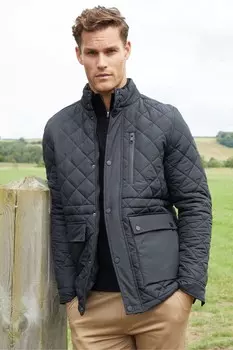 Текстурированные трикотажные жакеты с длинными рукавами Threadbare, черный