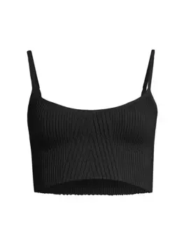 Текстурированный бесшовный бюстгальтер без косточек Kickback Free People, черный
