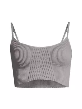 Текстурированный бесшовный бюстгальтер без косточек Kickback Free People, цвет silver lining