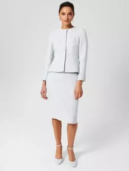 Текстурированный блейзер Hobbs Petite Layla, бледно-синий