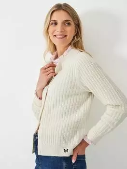 Текстурированный кардиган от тилли Crew Clothing, белый