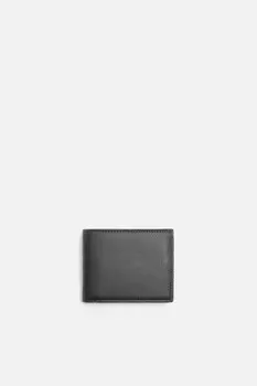 Текстурированный кошелек ZARA, черный