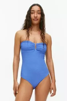 Текстурированный купальник-бандо ARKET