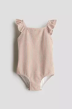 Текстурированный купальник H&M, белый