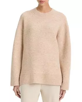 Текстурированный мягкий свитер Sculpt Vince, коричневый/бежевый