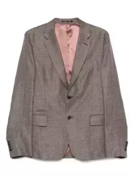 Текстурированный однобортный пиджак Paul Smith, коричневый