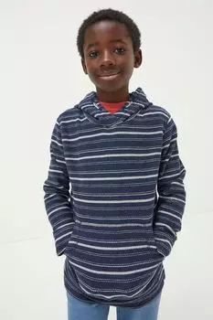 Текстурированный пуловер Fatface с полосатым узором Fat Face, синий