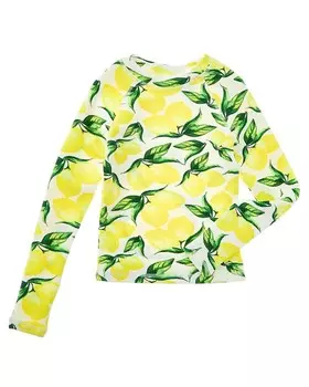 Текстурированный рашгард Terez, желтый