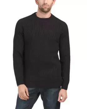 Текстурированный свитер с круглым вырезом Karl Lagerfeld Paris, черный