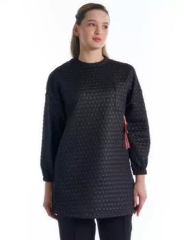 Текстурированный свитшот черный Kayra