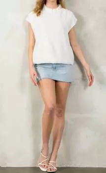 Текстурированный топ белого цвета THML