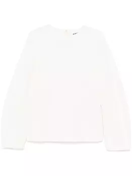 Текстурированный топ Jil Sander, белый