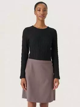 Текстурированный топ от dauphine Soaked In Luxury, черный