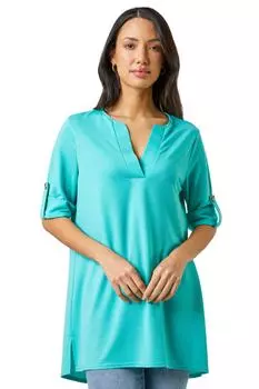 Текстурированный топ с вырезом под горло Roman, зеленый