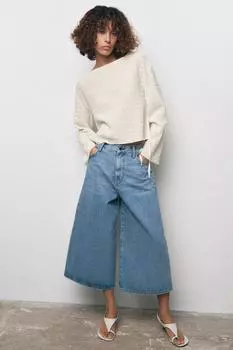 Текстурированный топ с завязками ZARA, устрично-белый