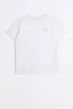 Текстурная футболка для мальчика River Island, белый