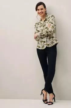 Текстурная рубашка с длинными рукавами Next, бежевый