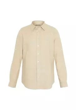 Текстурная рубашка с закатанными рукавами CHIEMSEE, цвет 15-1306 Oxford Tan