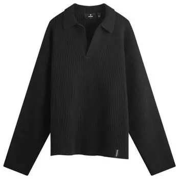 Текстурное трикотажное поло Represent, черный