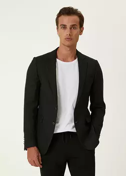 Текстурный блейзер с люверсами Beymen Club, антрацит