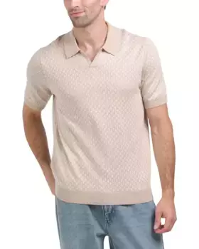 Текстурный свитер-поло M Magaschoni, цвет Sand