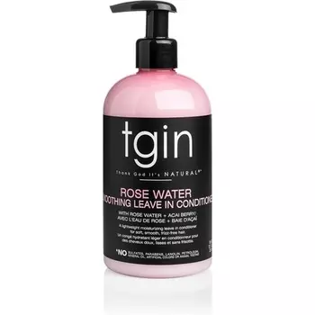 Tgin Rose Water Smoothing Leave-In Conditioner для натуральных волос - Защитный Thank God It's Natural