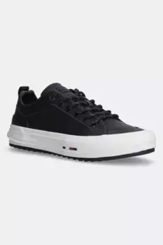 TH HI VULC CLEAT LOW LTH кожаные кроссовки Tommy Hilfiger, темно-синий