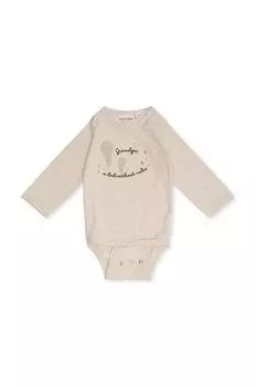 That's mine Хлопковое детское боди Bilie, бежевый