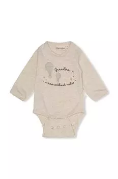 That's mine Хлопковое детское боди Bilie, бежевый