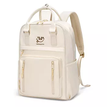 The 9Th City Женский рюкзак V.NINE, Морская соль молочно-белая (подарочная коробка)