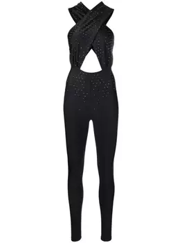 THE ANDAMANE комбинезон Hola с кристаллами, черный