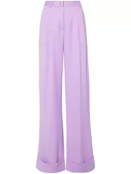 THE ANDAMANE креповые брюки палаццо с завышенной талией, фиолетовый