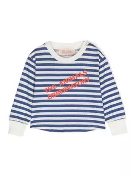 The Animals Observatory футболка Wapiti в полоску, белый