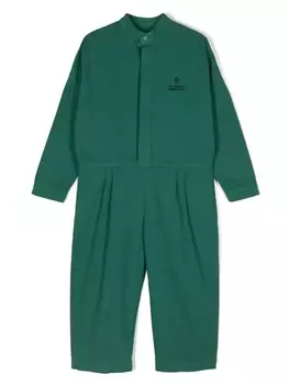 The Animals Observatory комбинезон Grasshopper с вышитым логотипом, зеленый