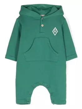 The Animals Observatory комбинезон Rat с капюшоном и логотипом, зеленый