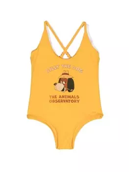 The Animals Observatory купальник Octopus с принтом, желтый