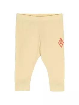 The Animals Observatory легинсы Penguin с логотипом, желтый