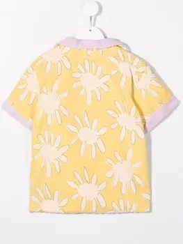 The Animals Observatory махровая рубашка поло с принтом, желтый