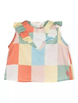 The Animals Observatory платье в клетку, белый