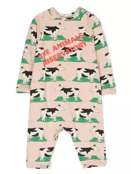 The Animals Observatory ромпер с принтом, розовый