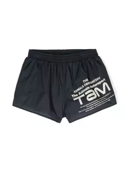 The Animals Observatory шорты Spider с логотипом, синий