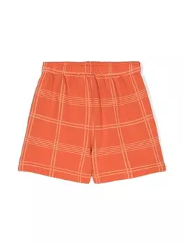 The Animals Observatory шорты в клетку, оранжевый
