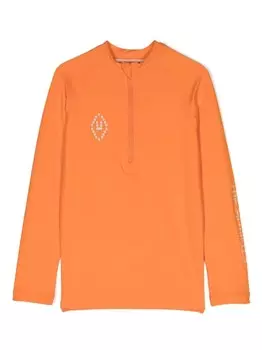 The Animals Observatory топ Deer Rash Guard с защитой от солнца, оранжевый