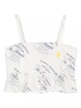 The Animals Observatory топ с принтом, белый