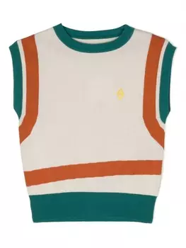 The Animals Observatory жилет с контрастной окантовкой, белый