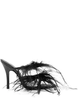 The Attico босоножки Judy 105, черный