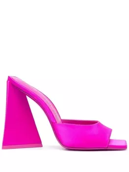 The Attico Devon 115mm satin finish mules, розовый