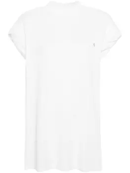 The Attico фактурная футболка с объемными плечами, белый